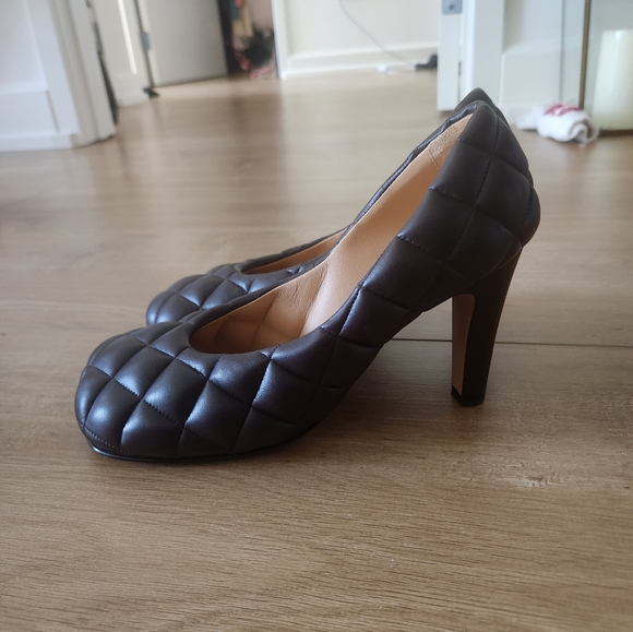 Bottega Veneta dark brown leather heel pump - Picture 2 of 7